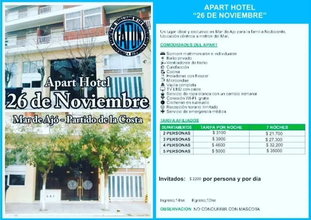 apart hotel 26 noviembre